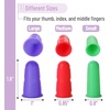 image:imageMr Pen Hot Glue Gun Finger Protectors 24 pcs Silicone Finger Protectors  Rubber Fingers Tips Rubber Finger Covers Rubber Finger Tips Protector Finger Gripper Finger Grip Finger Rubber TipsDeep Bright