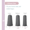 image:imageMr Pen Hot Glue Gun Finger Protectors 24 pcs Silicone Finger Protectors  Rubber Fingers Tips Rubber Finger Covers Rubber Finger Tips Protector Finger Gripper Finger Grip Finger Rubber TipsBlack  White Shades