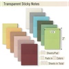 image:imageMr Pen Small Transparent Sticky Notes 15 x 2 12 Pads 600 Sheets  Vintage Mini See Through SelfAdhesive Notes Bulk for Bible Journaling and Studying WaterResistant Clean Removal