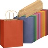 image:imageMr Pen Paper Gift Bags with Handles 32 Pack 76 x 47 x 106  Medium Kraft Paper Bags with Handles Bulk Ideal for Gifts Weddings Baby Showers Birthdays Shopping Party FavorDeep Multicolors