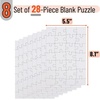 image:imageMr Pen Blank Puzzle 10 Pack 12 PiecesPack 55 x 81  Blank Puzzles to Draw on for Kids Activities Arts amp DIY CraftsWhite