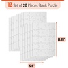 image:imageMr Pen Blank Puzzle 10 Pack 12 PiecesPack 55 x 81  Blank Puzzles to Draw on for Kids Activities Arts amp DIY CraftsWhite