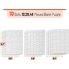 image:imageMr Pen Blank Puzzle 10 Pack 12 PiecesPack 55 x 81  Blank Puzzles to Draw on for Kids Activities Arts amp DIY CraftsWhite