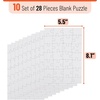 image:imageMr Pen Blank Puzzle 10 Pack 12 PiecesPack 55 x 81  Blank Puzzles to Draw on for Kids Activities Arts amp DIY CraftsWhite