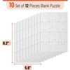 image:imageMr Pen Blank Puzzle 10 Pack 12 PiecesPack 55 x 81  Blank Puzzles to Draw on for Kids Activities Arts amp DIY CraftsWhite
