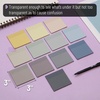 image:imageMr Pen Transparent Sticky Notes 3 x 3 12 Pads 600 Sheets  See Through SelfAdhesive Notes for Bible Journaling and Studying WaterResistant Easy to Peel Clean RemovalNeutral Tones