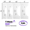 image:imageMr Pen Tshirt Ruler 4 pcs Tshirt Alignment Tool  Shirt Ruler for Vinyl Alignment Ruler for Children Youth Adult Heat Press Accessories Tshirt Ruler Guide