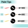 image:imageMr Pen Watercolor Brush Pens 12 pcs 12 x Point Tips Styles  Nylon Bristles Refillable Watercolor Pens for Acrylic Gouache Crayons Ideal for Artists Drawing Sketching
