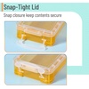 image:imageMr Pen Plastic Pencil Case Box 2 Pack Large Crayon Marker Pen Organizer  Plastic Bead Organizing Container with SnapTight Lids Clear Craft Storage Boxes School SuppliesOrange  Yellow  Green  Blue