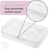 image:imageMr Pen Plastic Pencil Case Box 2 Pack Large Crayon Marker Pen Organizer  Plastic Bead Organizing Container with SnapTight Lids Clear Craft Storage Boxes School SuppliesClear