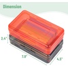 image:imageMr Pen Plastic Pencil Case Box 2 Pack Large Crayon Marker Pen Organizer  Plastic Bead Organizing Container with SnapTight Lids Clear Craft Storage Boxes School SuppliesDark Grey  Red