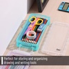 image:imageMr Pen Plastic Pencil Case Box 2 Pack Large Crayon Marker Pen Organizer  Plastic Bead Organizing Container with SnapTight Lids Clear Craft Storage Boxes School SuppliesOrange  Yellow  Green  Blue