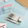 image:imageMr Pen Plastic Pencil Case Box 2 Pack Large Crayon Marker Pen Organizer  Plastic Bead Organizing Container with SnapTight Lids Clear Craft Storage Boxes School SuppliesClear