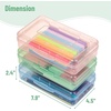 image:imageMr Pen Plastic Pencil Case Box 2 Pack Large Crayon Marker Pen Organizer  Plastic Bead Organizing Container with SnapTight Lids Clear Craft Storage Boxes School SuppliesPink  Green  Blue