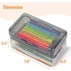 image:imageMr Pen Plastic Pencil Case Box 2 Pack Large Crayon Marker Pen Organizer  Plastic Bead Organizing Container with SnapTight Lids Clear Craft Storage Boxes School SuppliesBlack  Gray