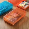 image:imageMr Pen Plastic Pencil Case Box 2 Pack Large Crayon Marker Pen Organizer  Plastic Bead Organizing Container with SnapTight Lids Clear Craft Storage Boxes School SuppliesDark Grey  Red