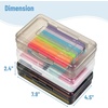 image:imageMr Pen Plastic Pencil Case Box 2 Pack Large Crayon Marker Pen Organizer  Plastic Bead Organizing Container with SnapTight Lids Clear Craft Storage Boxes School SuppliesGrey Shades