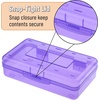 image:imageMr Pen Plastic Pencil Case Box 2 Pack Large Crayon Marker Pen Organizer  Plastic Bead Organizing Container with SnapTight Lids Clear Craft Storage Boxes School SuppliesRoyal Orchid  Lavender Mist