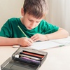 image:imageMr Pen Plastic Pencil Case Box 2 Pack Large Crayon Marker Pen Organizer  Plastic Bead Organizing Container with SnapTight Lids Clear Craft Storage Boxes School SuppliesBlack  Gray