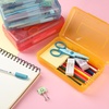 image:imageMr Pen Plastic Pencil Case Box 2 Pack Large Crayon Marker Pen Organizer  Plastic Bead Organizing Container with SnapTight Lids Clear Craft Storage Boxes School SuppliesBlue  Yellow  Pink