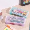 image:imageMr Pen Plastic Pencil Case Box 2 Pack Large Crayon Marker Pen Organizer  Plastic Bead Organizing Container with SnapTight Lids Clear Craft Storage Boxes School SuppliesOrange  Yellow  Green  Blue