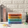 image:imageMr Pen Plastic Pencil Case Box 2 Pack Large Crayon Marker Pen Organizer  Plastic Bead Organizing Container with SnapTight Lids Clear Craft Storage Boxes School SuppliesOrange  Yellow  Green  Blue