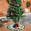 image:imageMr Pen Knitted Christmas Tree Skirt 24 inches Green amp White  Xmas Tree Skirt Christmas Skirts for Xmas Trees24 Pack of 2