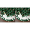 image:imageMr Pen Knitted Christmas Tree Skirt 24 inches Green amp White  Xmas Tree Skirt Christmas Skirts for Xmas Trees24 Pack of 2