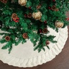 image:imageMr Pen 36 White Christmas Tree Skirt Knitted Xmas Tree Skirt  Small Tree Skirt36