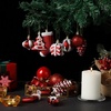 image:imageMr Pen Assorted Christmas Tree Ornaments Set 77 pcs  Gold Holiday Ornaments Shatterproof Plastic Decorations with Gold Hanging ThreadRed