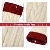 image:imageMr Pen Cable Knit Christmas Stockings 18 Inch 4 Pack Red  Premium Acrylic Yarn Cozy Holiday Stockings for Mantel Dcor Fireplace Hanging amp Christmas Gift StuffersCream and Red With C