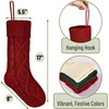 image:imageMr Pen Cable Knit Christmas Stockings 18 Inch 4 Pack Red  Premium Acrylic Yarn Cozy Holiday Stockings for Mantel Dcor Fireplace Hanging amp Christmas Gift StuffersRed  Cream  Green