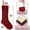 image:imageMr Pen Cable Knit Christmas Stockings 18 Inch 4 Pack Red  Premium Acrylic Yarn Cozy Holiday Stockings for Mantel Dcor Fireplace Hanging amp Christmas Gift StuffersGreen  Red  Cream