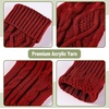 image:imageMr Pen Cable Knit Christmas Stockings 18 Inch 4 Pack Red  Premium Acrylic Yarn Cozy Holiday Stockings for Mantel Dcor Fireplace Hanging amp Christmas Gift StuffersRed  Cream  Green