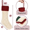 image:imageMr Pen Cable Knit Christmas Stockings 18 Inch 4 Pack Red  Premium Acrylic Yarn Cozy Holiday Stockings for Mantel Dcor Fireplace Hanging amp Christmas Gift StuffersRed  Cream  Green