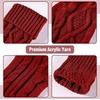 image:imageMr Pen Cable Knit Christmas Stockings 18 Inch 4 Pack Red  Premium Acrylic Yarn Cozy Holiday Stockings for Mantel Dcor Fireplace Hanging amp Christmas Gift StuffersGreen  Red  Cream