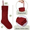 image:imageMr Pen Cable Knit Christmas Stockings 18 Inch 4 Pack Red  Premium Acrylic Yarn Cozy Holiday Stockings for Mantel Dcor Fireplace Hanging amp Christmas Gift StuffersRed