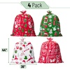image:imageMr Pen Christmas Drawstring Gift Bags 10 pcs  Christmas Gift Bags Assorted Sizes Christmas Bags with Drawstring Christmas Gift Bags BulkChristmas 4