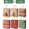 image:imageMr Pen Christmas Gift Bags with Handles 24 Packs 6 Styles  Christmas Paper Bags