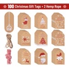image:imageMr Pen Christmas Gift Tags 100 pcs with Hemp Rope 10 Designs  Gift Tags with StringChristmas 4
