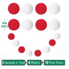image:imageMr Pen Christmas Pom Pom Garland 3 Pack 196Ft Red and White  Felt Ball Garland