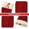 image:imageMr Pen Christmas Stockings with Initials 18 Letter L Cream and Red  Cable Knit Stockings for Christmas Cable Knit Christmas Stocking for Christmas Large Knit Stockings ChristmasRed and Cream With a