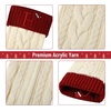 image:imageMr Pen Christmas Stockings with Initials 18 Letter L Cream and Red  Cable Knit Stockings for Christmas Cable Knit Christmas Stocking for Christmas Large Knit Stockings ChristmasCream and Red With H