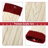 image:imageMr Pen Christmas Stockings with Initials 18 Letter L Cream and Red  Cable Knit Stockings for Christmas Cable Knit Christmas Stocking for Christmas Large Knit Stockings ChristmasCream and Red With J