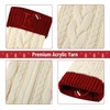 image:imageMr Pen Christmas Stockings with Initials 18 Letter L Cream and Red  Cable Knit Stockings for Christmas Cable Knit Christmas Stocking for Christmas Large Knit Stockings ChristmasCream and Red With K