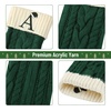 image:imageMr Pen Christmas Stockings with Initials 18 Letter L Cream and Red  Cable Knit Stockings for Christmas Cable Knit Christmas Stocking for Christmas Large Knit Stockings ChristmasGreen and Cream With a