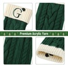 image:imageMr Pen Christmas Stockings with Initials 18 Letter L Cream and Red  Cable Knit Stockings for Christmas Cable Knit Christmas Stocking for Christmas Large Knit Stockings ChristmasGreen and Cream With G