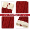image:imageMr Pen Christmas Stockings with Initials 18 Letter L Cream and Red  Cable Knit Stockings for Christmas Cable Knit Christmas Stocking for Christmas Large Knit Stockings ChristmasRed and Cream With L