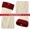 image:imageMr Pen Christmas Stockings with Initials 18 Letter L Cream and Red  Cable Knit Stockings for Christmas Cable Knit Christmas Stocking for Christmas Large Knit Stockings ChristmasCream and Red With L