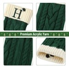image:imageMr Pen Christmas Stockings with Initials 18 Letter L Cream and Red  Cable Knit Stockings for Christmas Cable Knit Christmas Stocking for Christmas Large Knit Stockings ChristmasGreen and Cream With H